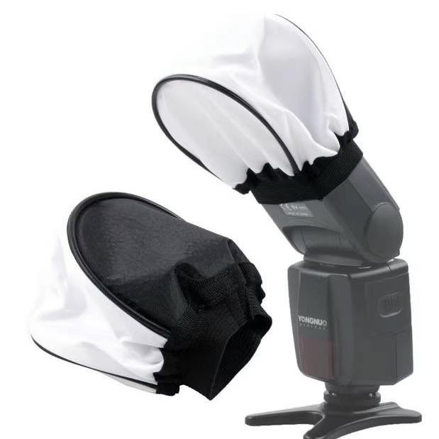相機配件 支架配件 機頂閃光燈柔光罩通用型萬用罩熱靴閃光燈柔光布罩攝影外閃柔光罩