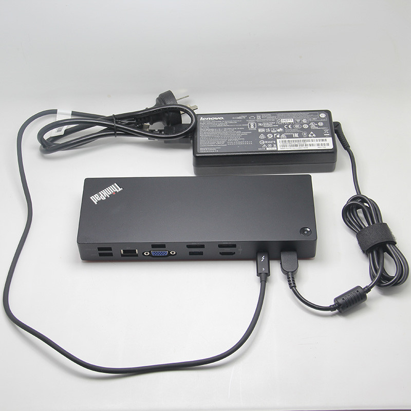 ♞,♘,♙聯想ThinkPad雷電3dock擴展塢X1 T480S等通用型thunder bolt3塢站