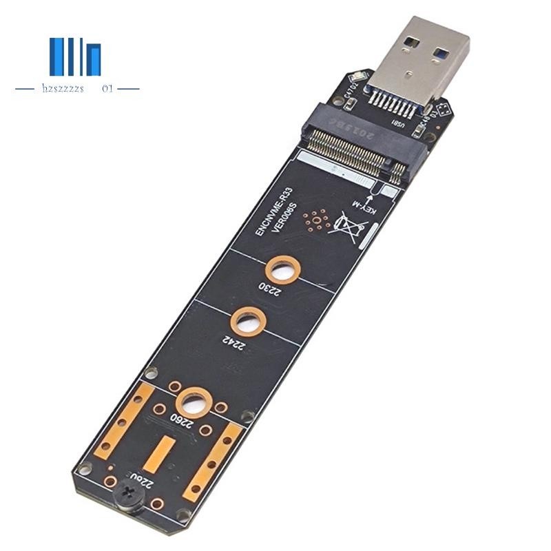 ♞,♘M.2 NVME SSD 轉 USB3.2 GEN2 10Gbps 適配器 M.2 NVME SSD 適配器,適用