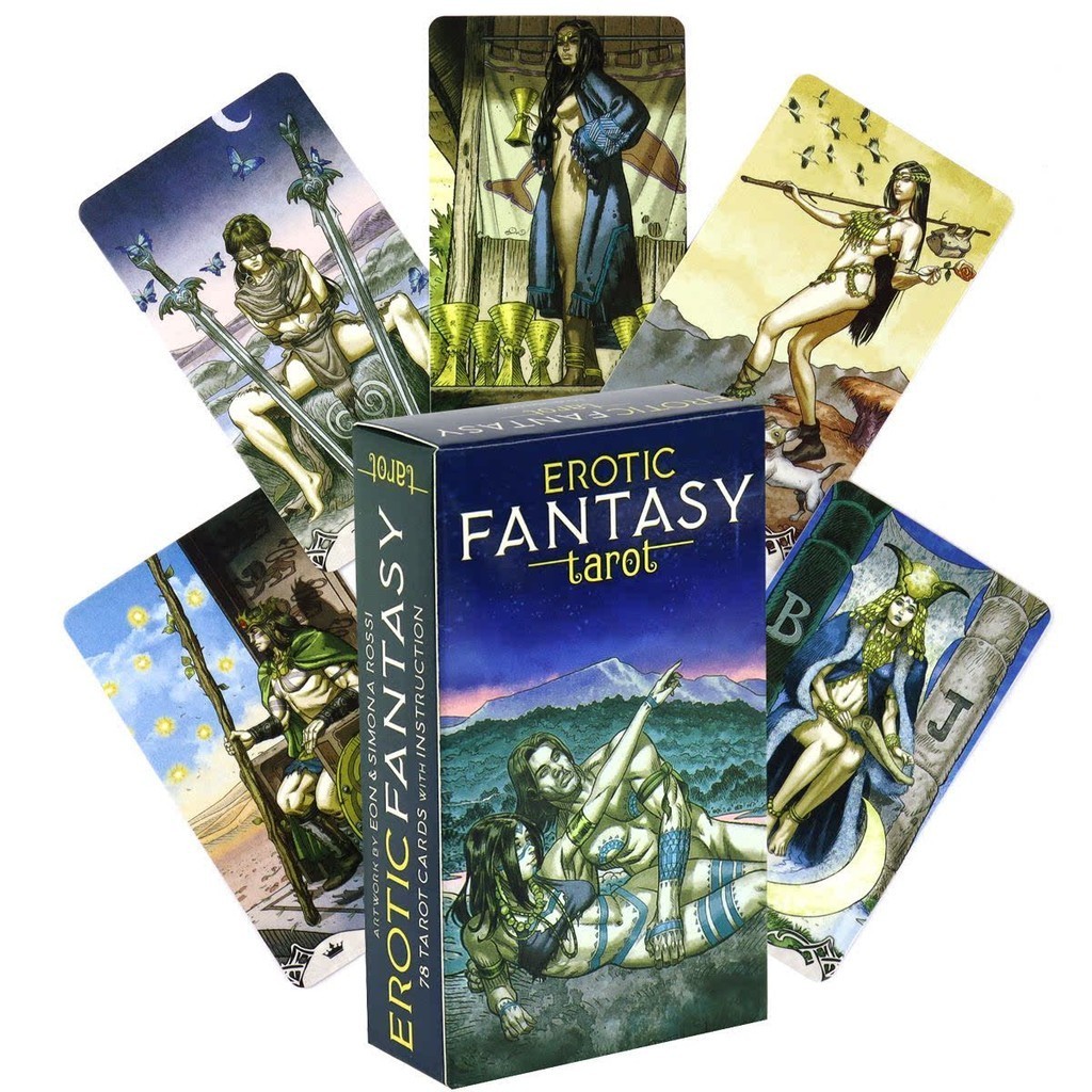 ♞Erotic Fantasy Tarot感性幻想塔羅牌全英文卡牌桌遊10.3X6左右