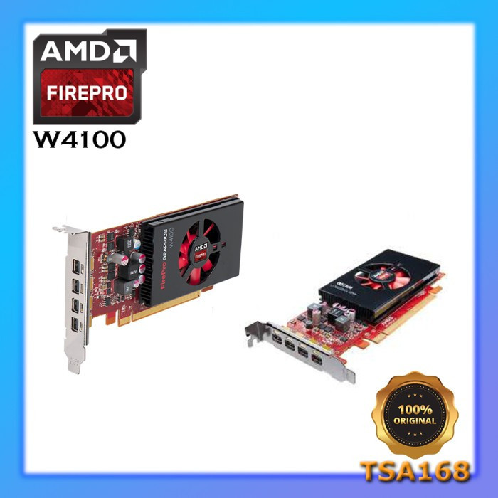 ♞,♘Amd FirePRO W4100 2GB DDR5 薄型 VGA 設計高端遊戲 OK
