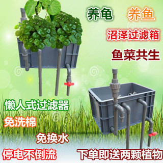 現貨速發 龜缸龜箱diy池自製魚缸魚池沼澤過濾週轉箱過濾箱魚菜共生過濾器