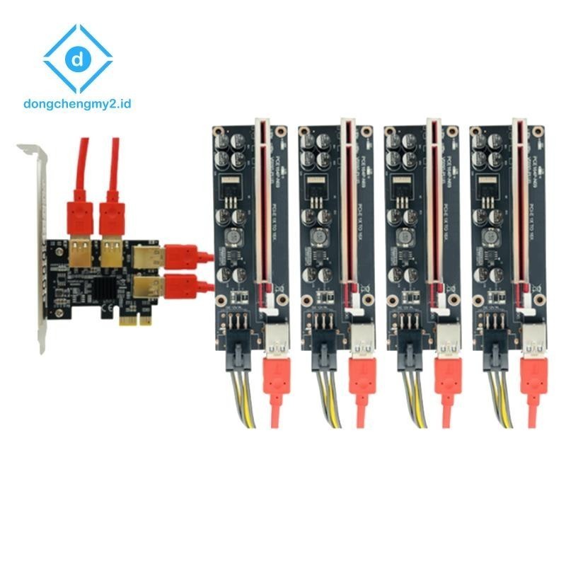 ♞[dongchengmy2]PCI-E Pcie轉接卡1轉4 USB3.0轉接卡倍增器HUB PCI Express