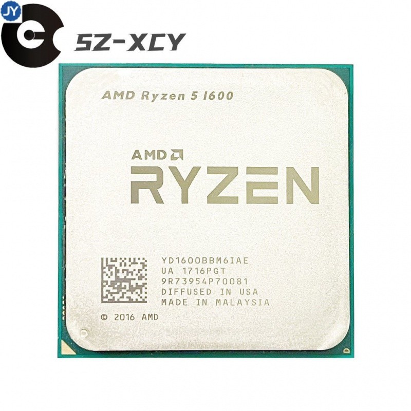 ♞二手 AMD 銳龍 5 1600 處理器 3.2GHz 六核十二線程 65W R5 1600 CPU Socket A