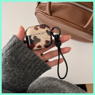 咖啡 色塊 蘋果無線藍牙耳機保護套 airpods1/2/3/4 pro2保護套 適用AirPods耳機 蘋果耳機保護套