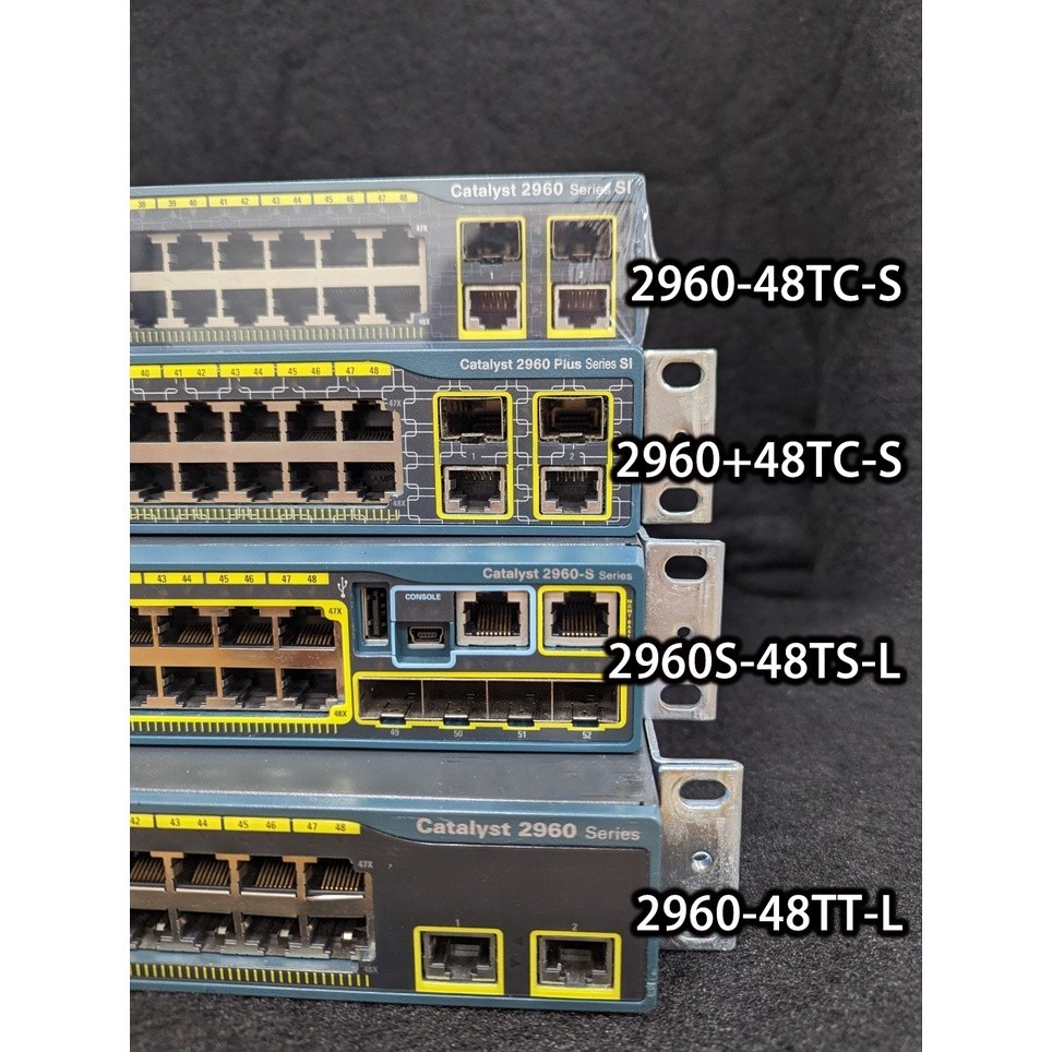 ♞,♘《全網最低》 CISCO思科，WS-C2960+48TC-S，48口，10/100路由器，雙WAN，雙SFP光纖