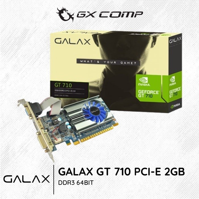 ♞,♘,♙Vga GALAX GT 710pci-E 2GB DDR3 64 位