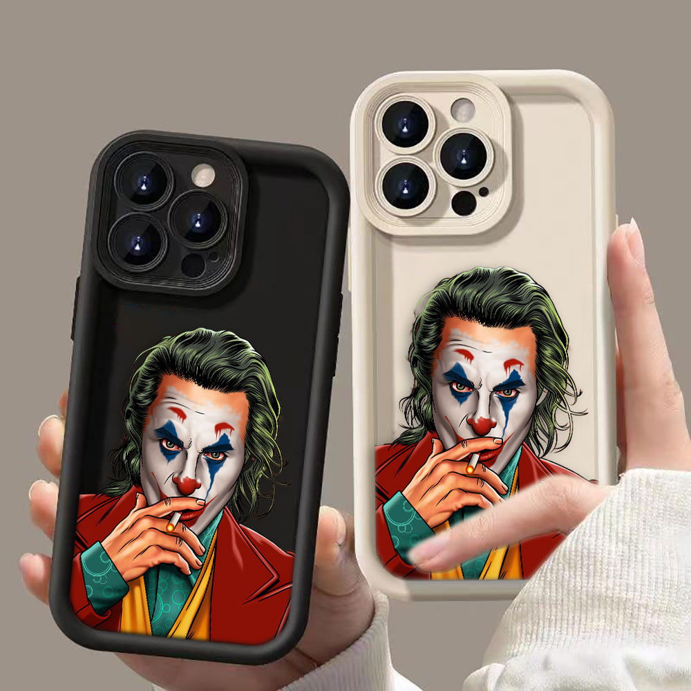 REDMI XIAOMI 搞笑快樂小丑臉小丑保護套手機殼適用於小米紅米 NOTE 7 8 9 9S 10 11 11S