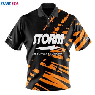 2024 Storm Team TIGER DS 保齡球 T 恤 - ST-TIGER 3D Polo 衫