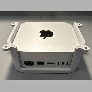 ♞,♘,♙適用於mac mini 支架 底座 外殼 蘋果macminim4桌面懸空支架收納簡潔懸吊下掛木桌面保護套立式