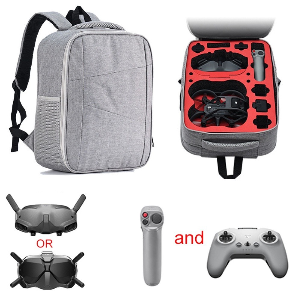 ♞,♘適用於 DJI Avata 無人機包適用於 DJI Avata 收納包黑色雙肩飛行眼鏡收納盒