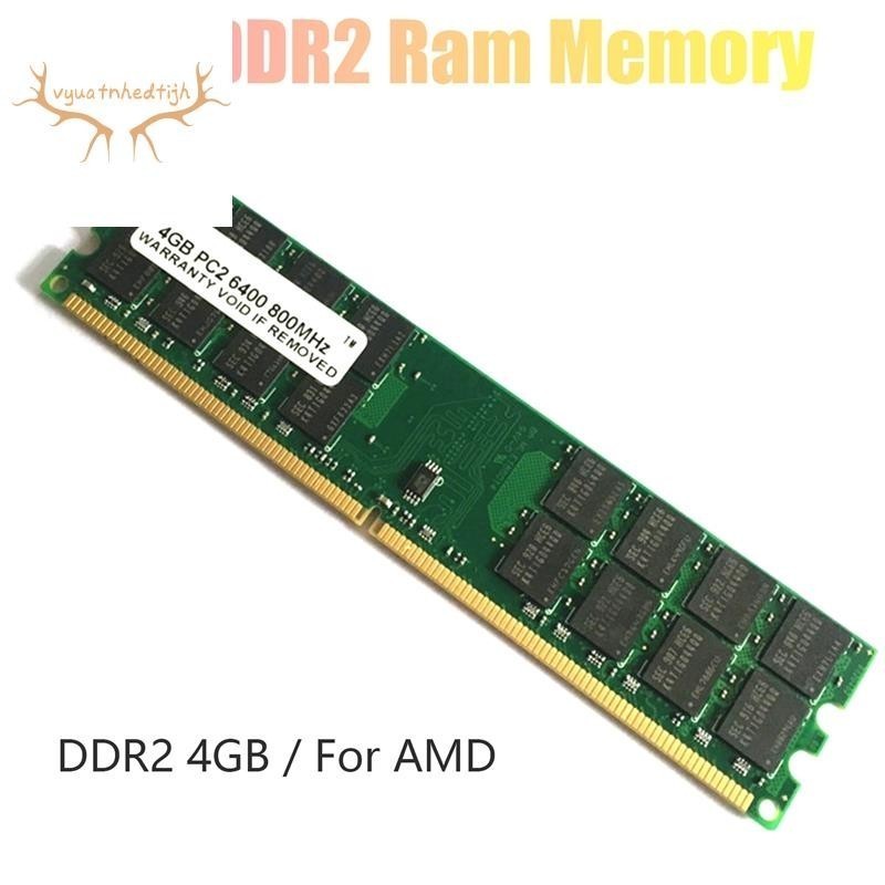♞,♘,♙4gb DDR2 Ram 內存 800Mhz 1.8V PC2 6400 DIMM 240 針適用於 AMD