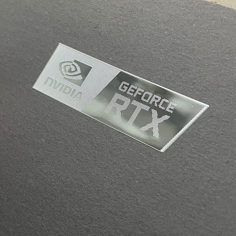 新款 金屬貼 貼花 LOGO RTX 筆電顯卡標籤金屬貼 筆電裝飾貼 顯卡性能標貼