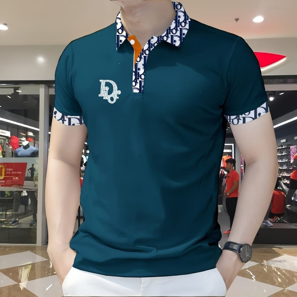 迪奧 男士 Polo 衫 DIor 高品質 CVC 面料柔軟彈力舒適,易於協調 2024 上衣