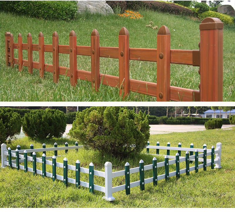 免運 pvc塑鋼草坪護欄圍籬柵欄戶外花園花池欄桿菜園籬笆綠化帶隔離欄