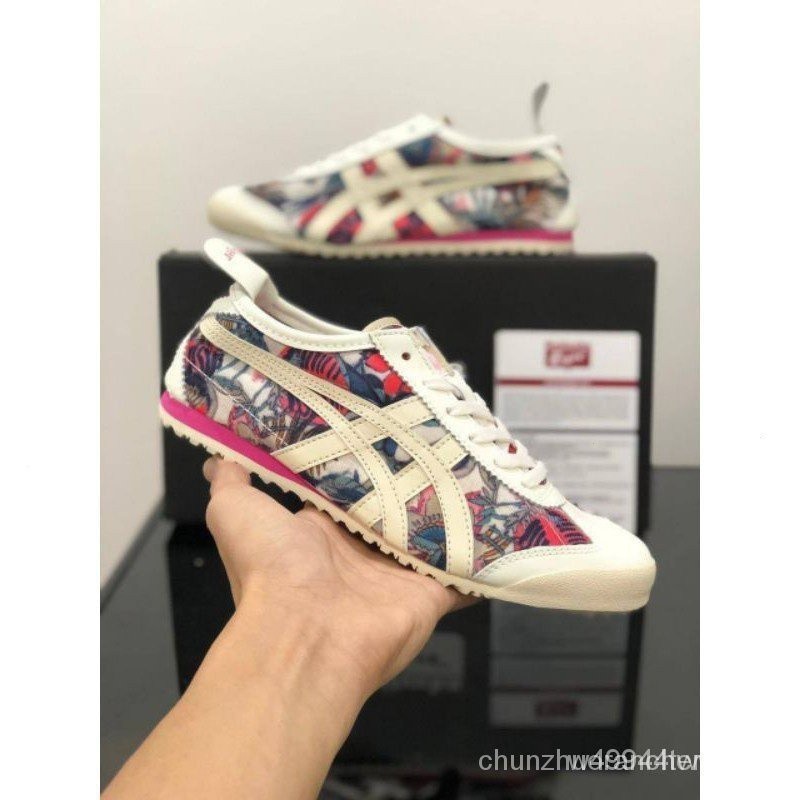 亞瑟士 釋放碼破損asics Onitsuka México 66【正品】新款Onitsuka Tiger鞋帆布鞋男女白