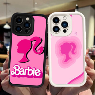 PUTIH HITAM J-34 芭比女孩黑色白色軟矽膠保護殼適用於 iPhone 8 13 Pro Max Plus