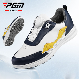 【PGM】兒童高爾夫球鞋青少年旋鈕帶運動鞋男女童防水防側滑輕量童鞋XZ346 WEQIRK