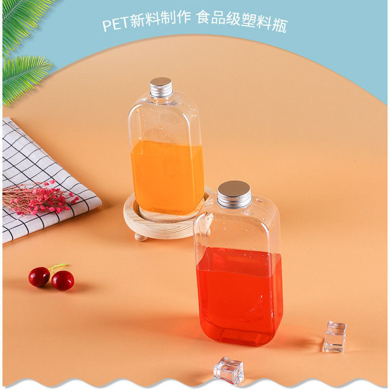新款透明 PET 加厚塑膠瓶子 爆款奶茶瓶 裝飲料果汁優選的 空瓶子