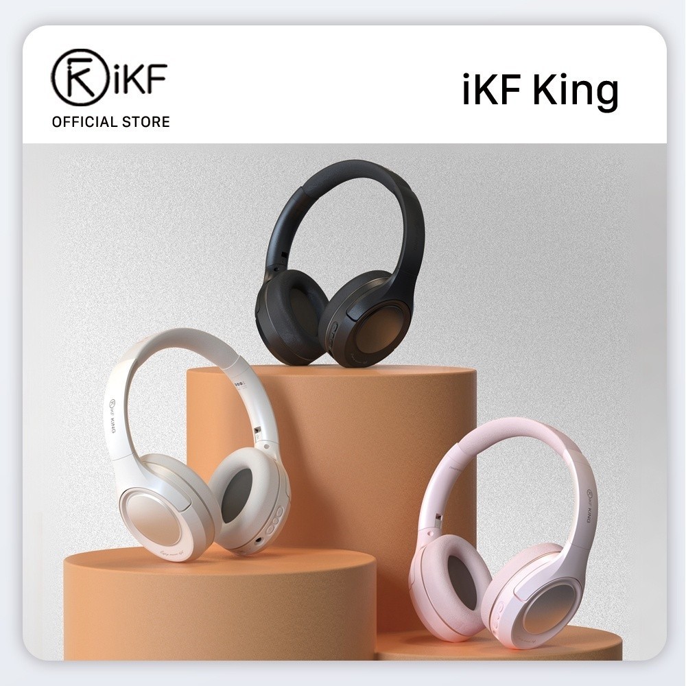 ♞,♘,♙iKF King ANC降噪HIFI音質 100H續航 通話降噪低延遲 輕量舒適佩戴全包耳耳罩式
