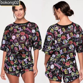 (Bokong2) 2024新款女裝短款運動短袖寬鬆版zumbadance健身女裝