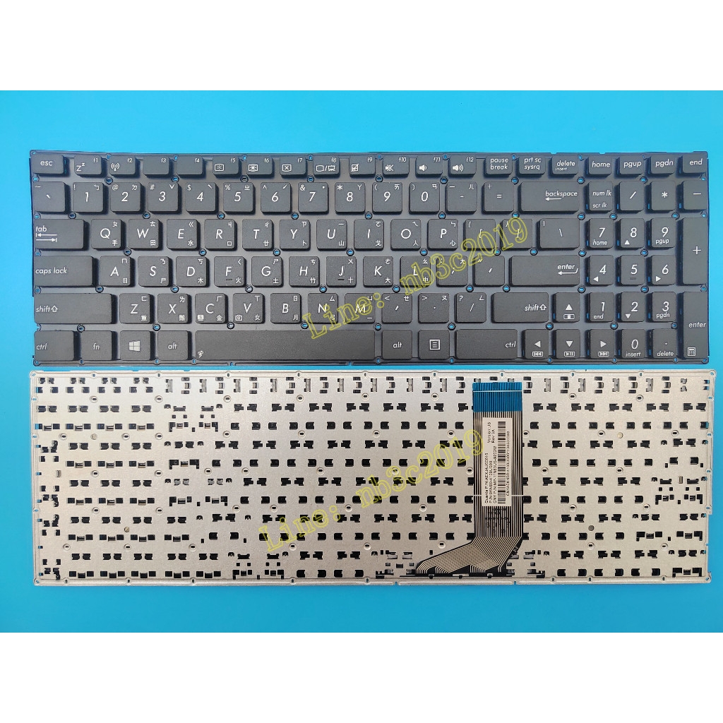 ♞Asus 華碩 FL5900U A556U K556U X556U F556U R558U VM591U 繁體中文鍵盤