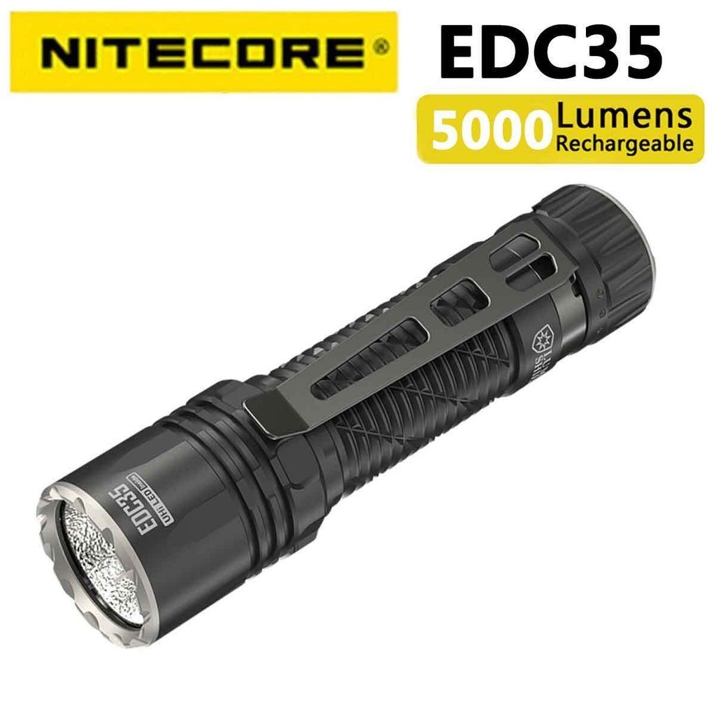 Nitecore EDC35 5000 流明手電筒,內置 6000mAh 電池