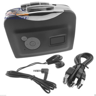 ♞,♘,♙Usb 盒式磁帶塑料盒式磁帶播放器磁帶轉 MP3 錄製音樂成 USB 快閃記憶體盤適配器音樂 USB 盒式磁帶播放器