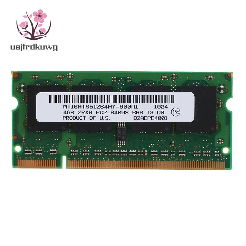 【蝦皮優選】 ♞4gb DDR2 筆記本電腦 Ram 800Mhz PC2 6400 SODIMM 2RX8 200 針