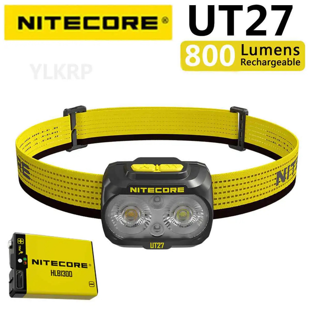 Nitecore UT27 800 流明頭燈,2023 款,可通過 USB 充電
