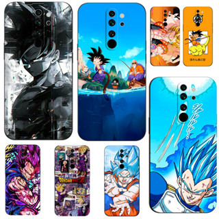 XIAOMI REDMI 適用於小米紅米 Note 8 Pro 手機殼軟矽膠手機後蓋黑色 Tpu 手機殼悟飯龍珠貝吉塔
