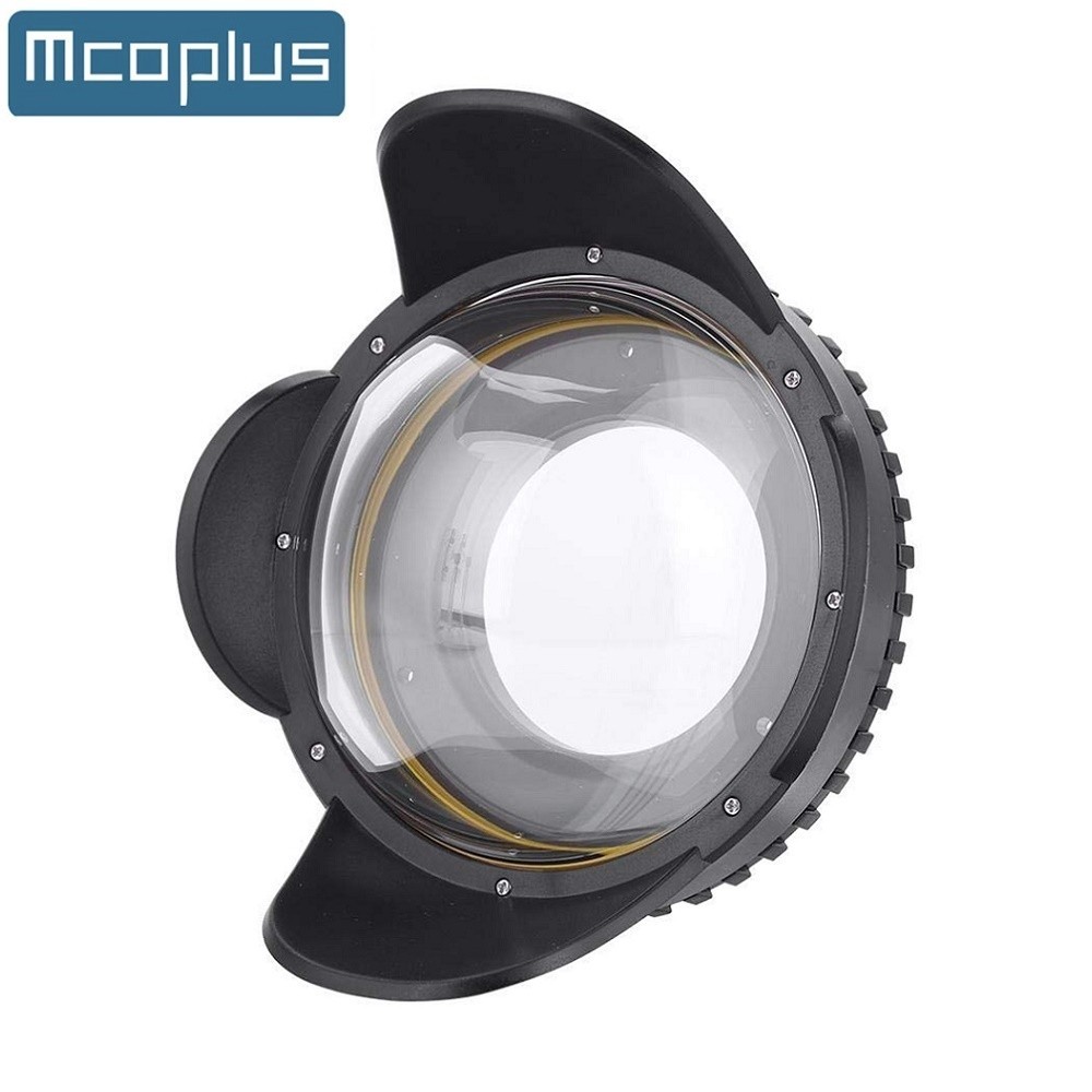 Mcoplus 67mm 0.7x 廣角魚眼鏡頭適用於佳能尼康索尼富士海蛙美康水下防水潛水外殼