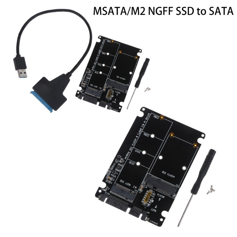 【蝦皮優選】 ♞Blg NGFF 或 mSATA 到 2 5 英寸硬盤轉換器支持 Key SSD 的 NGFF B