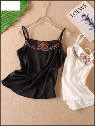 新品 300斤加大尺碼胖MM吊帶小背心女夏季新式設計感小眾漢服短版上衣