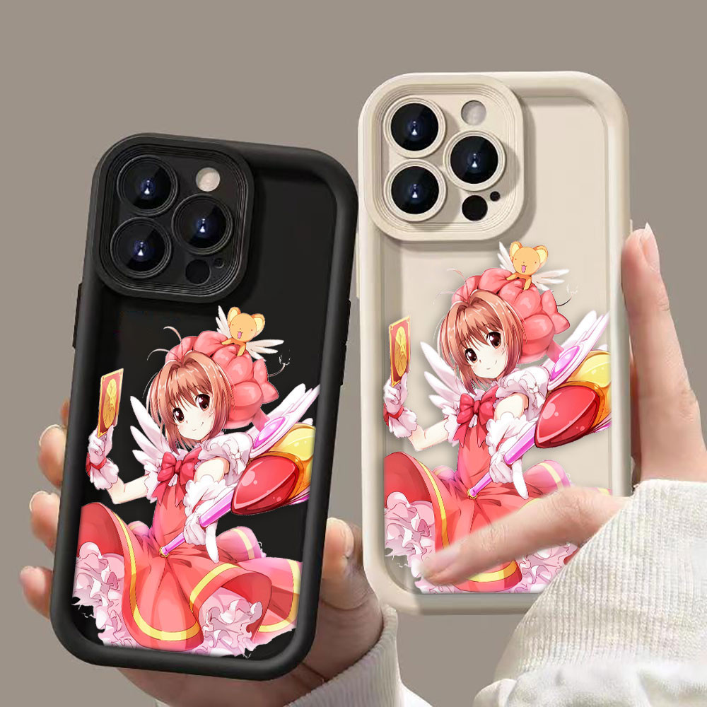 REDMI XIAOMI 卡通女孩 Card Captor Sakura 保護套手機殼適用於小米紅米 NOTE 7 8