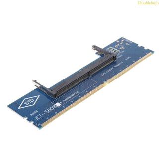 ♞,♘Dou 筆記本電腦 SO-DIMM 到臺式機 DDR4 DIMM 內存連接器記憶體測試儀適配器