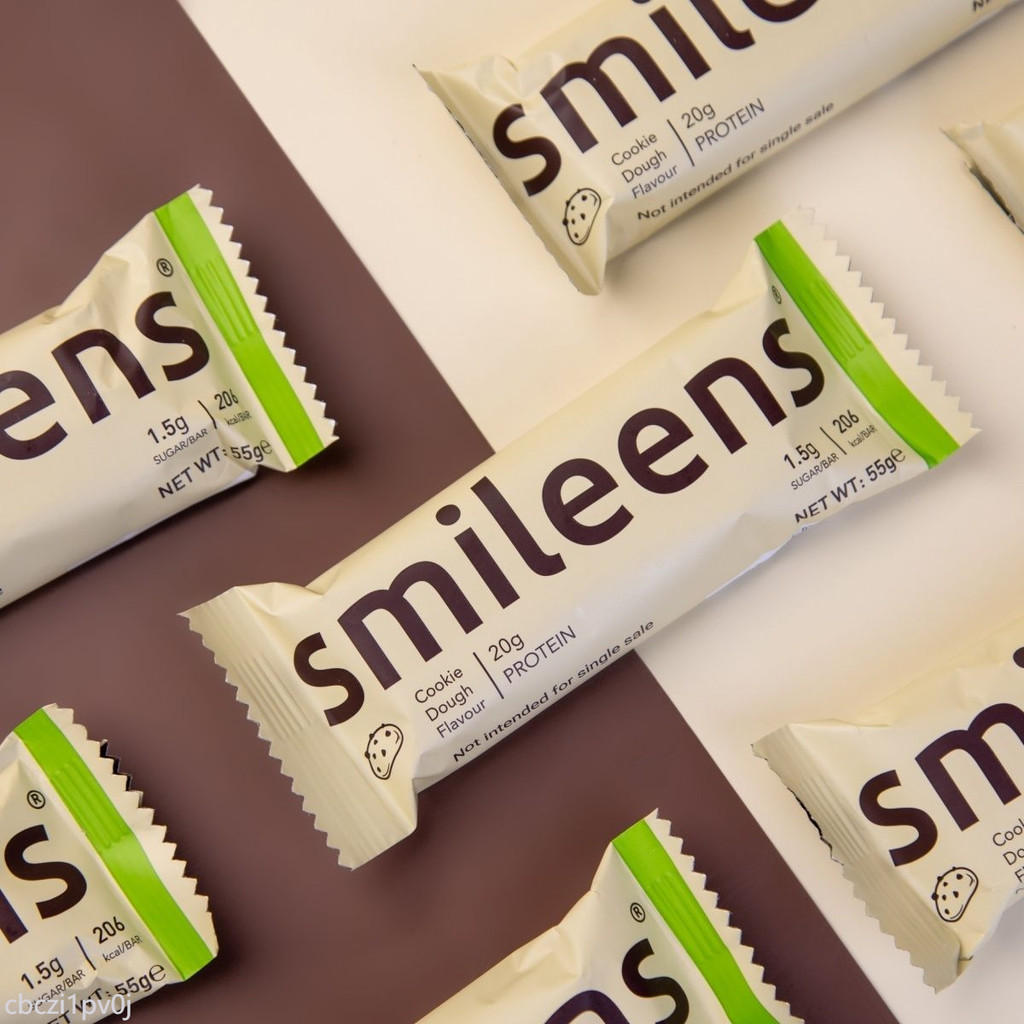 蛋白棒 Smileens斯麥倫進口蛋白棒低卡零食糯嘰代餐棒飽腹能量棒intico