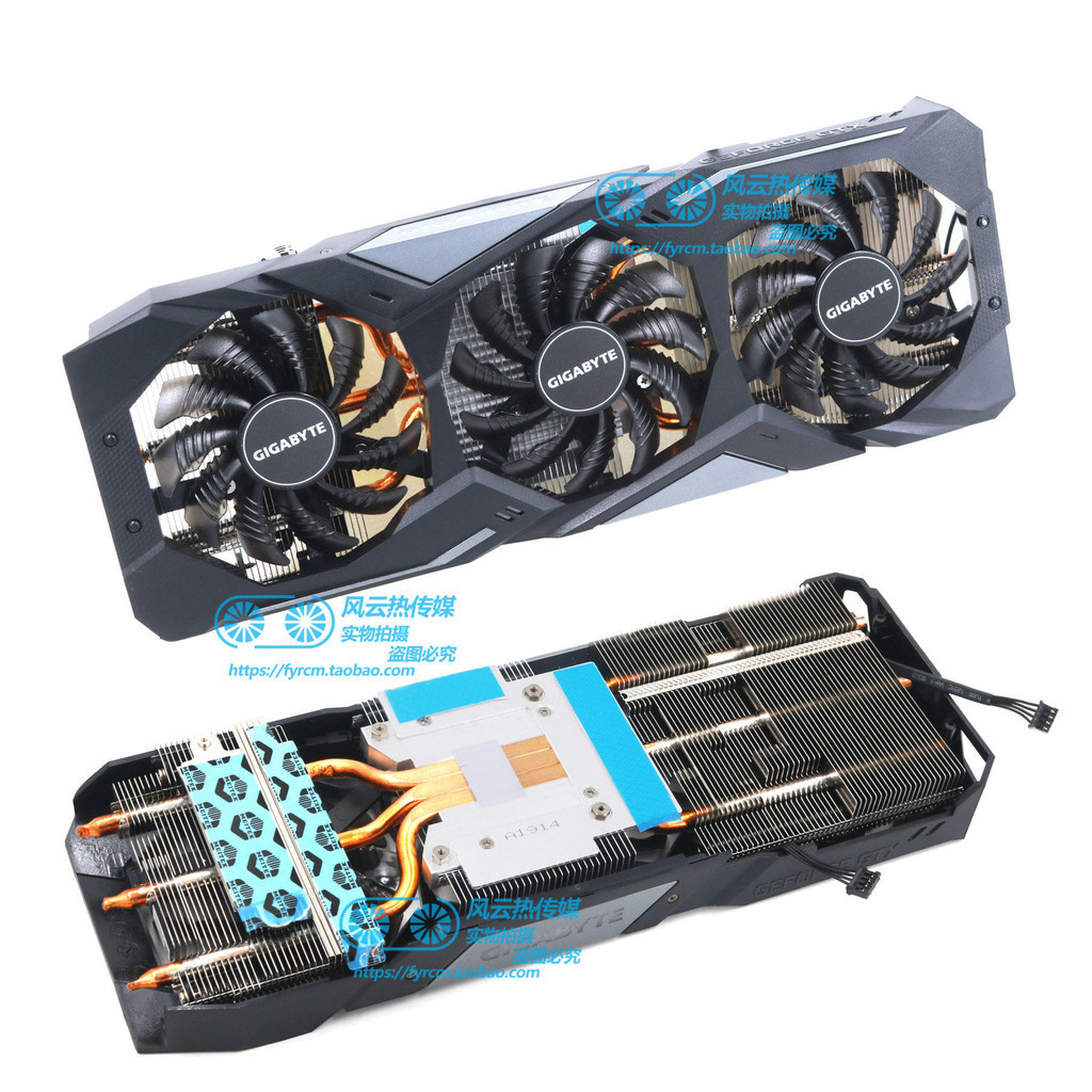 散熱風扇 顯卡風扇 替換風扇 適用GIGABYTE技嘉GTX1660/1660S/1660Ti GAMING顯卡散熱器帶