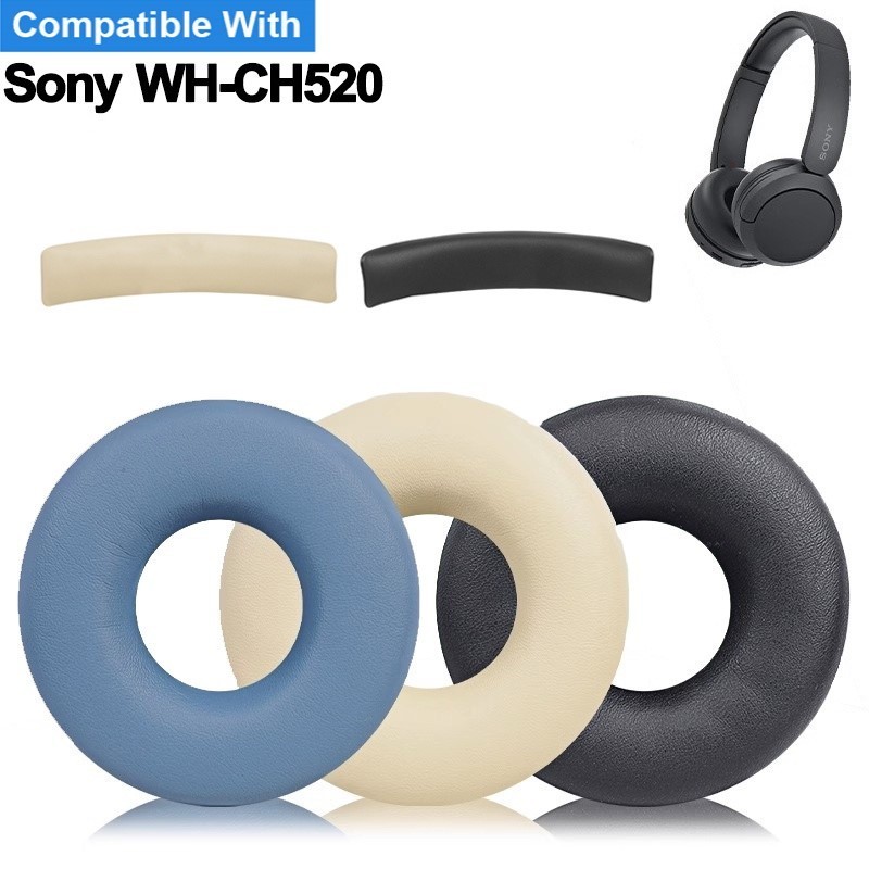 [Avery] 索尼 WH-CH520 WH CH520 無線耳墊墊海綿耳機耳罩替換耳機頭帶耳墊