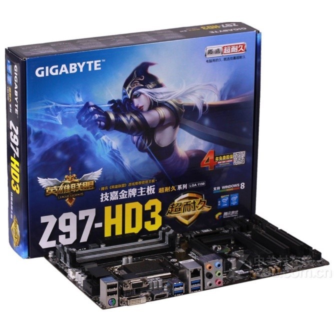 ♞,♘【有現貨 下單免運】Gigabyte/技嘉 Z97-HD3臺式機1150主板支持DDR3內存4790K