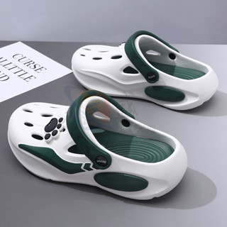 洞洞鞋 crocs 洞洞鞋 厚底洞洞鞋 洞洞鞋男士夏季2024新款男士戶外運動防滑涼鞋外穿一體兩用包頭拖