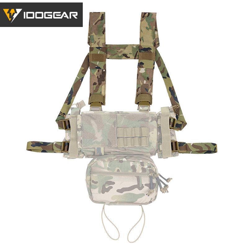 Idogear 戰術胖肩帶和背帶 H 背帶適用於胸鑽 3317-B
