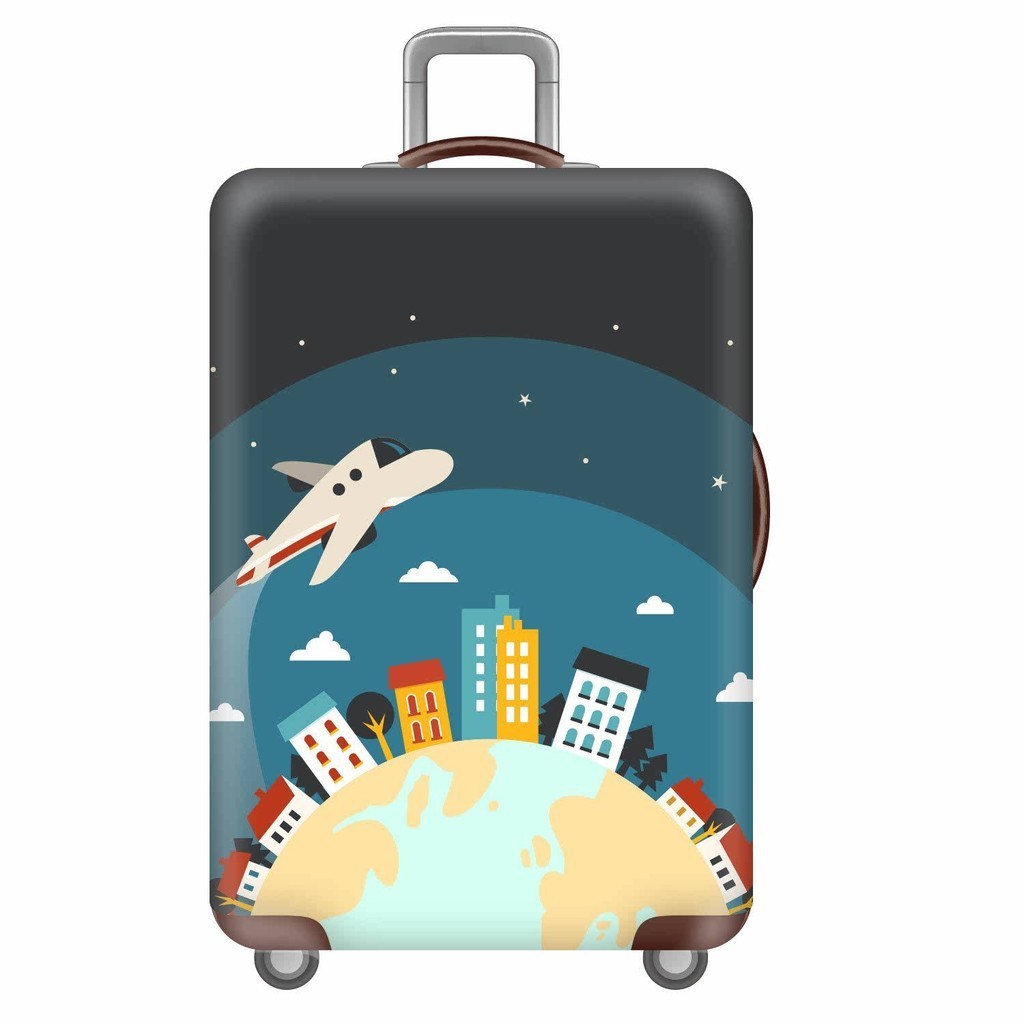 行李箱適於防塵罩保護套 皇冠愛旅行彈力箱套拉桿箱旅行旅遊登機行李皮箱保護罩防塵袋耐磨