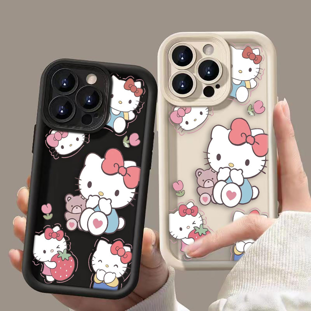 REDMI XIAOMI 卡通嬰兒 Hello Kitty 手機殼適用於小米紅米 NOTE 7 8 9 9S 10 11