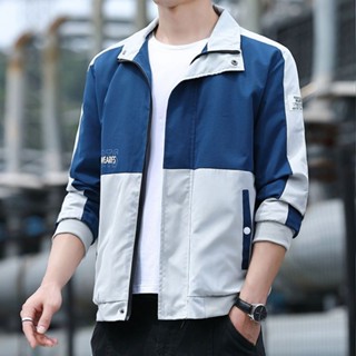 2023年春季新款男裝工裝夾克男士韓版潮流休閒風衣百搭外套男衣服