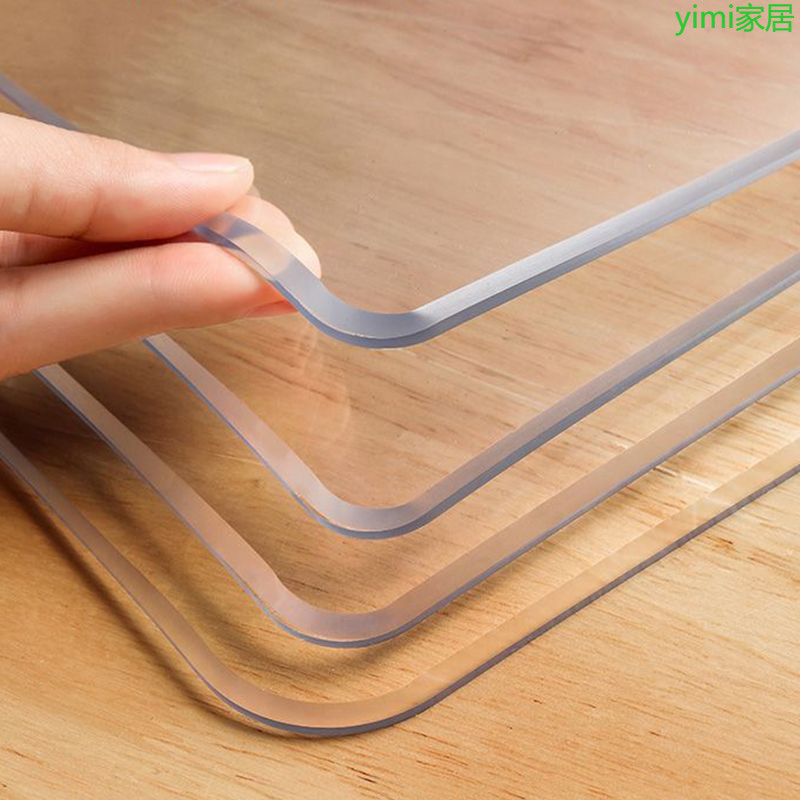 PVC透明桌布軟玻璃防水防黏防燙防滑耐高溫餐桌墊茶几電視櫃墊