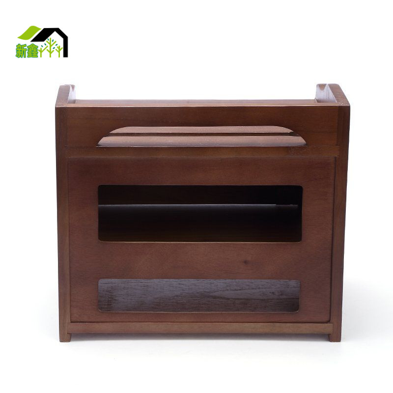 桌上型收納盒實木機上盒遙控器路由器電線遮擋插座排插固定器置物架