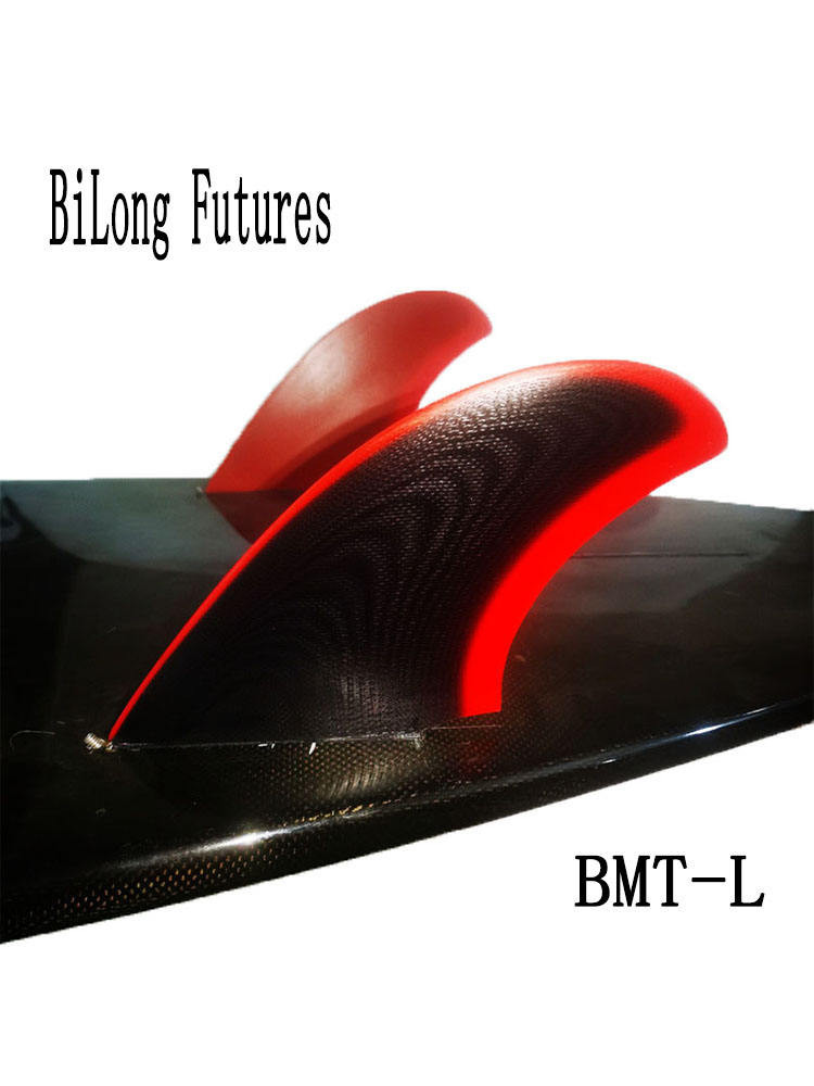 BiLong Futures BMT-L 兩片裝衝浪板尾鰭魚板雙大鰭玻璃纖維尾舵