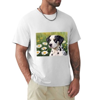 斑點狗 t 恤可愛上衣夏季上衣超大號夏季衣服男士圖案 t 恤