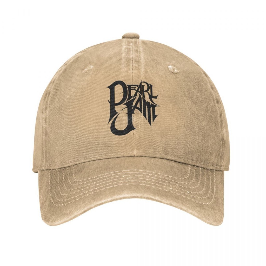 Pearls Jam 重金屬搖滾棒球帽復古做舊棉質音樂樂隊頭飾中性風格戶外旅行帽帽子